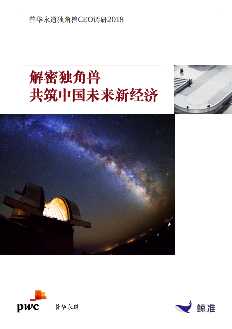 普华永道-独角兽CEO调研2018：解密独角兽，共筑中国未来新经济-180711.pdf 第1页