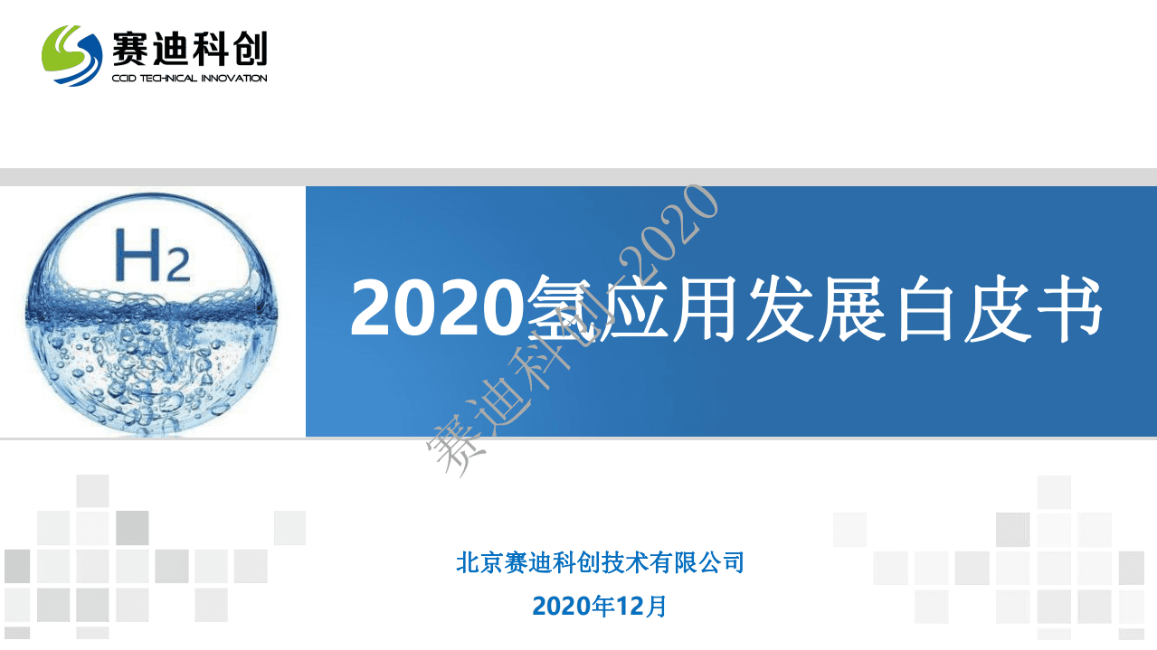 赛迪报告：《2020氢应用发展白皮书》.pdf 第1页