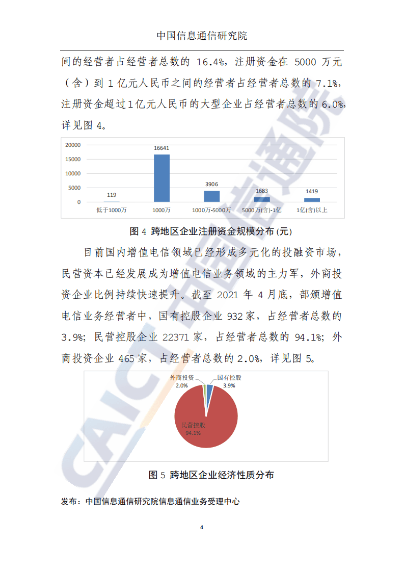 中国信通院：国内增值电信业务许可情况分析报告（2021.04）.pdf 第5页