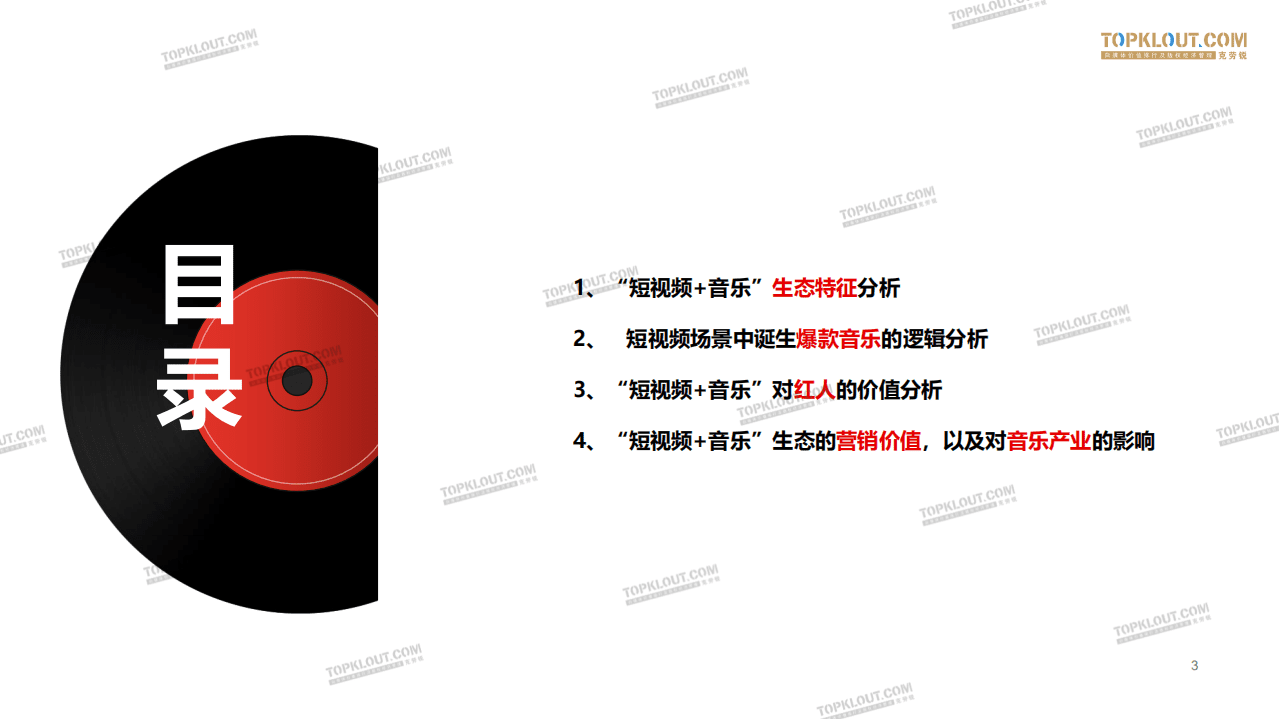 克劳锐：&ldquo;短视频+音乐&rdquo;价值分析报告.pdf 第3页