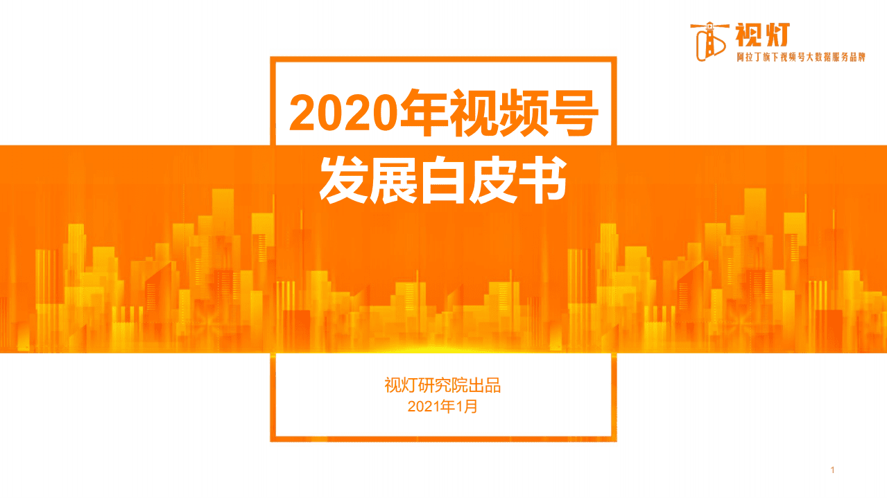视灯数据：2020视频号发展白皮书.pdf 第1页