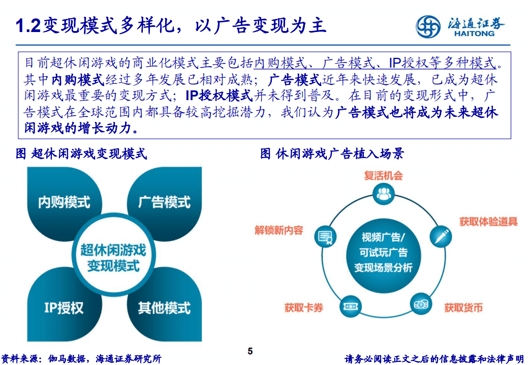 重新认识休闲游戏：高速增长的短视频流量变现工具.pdf 第5页