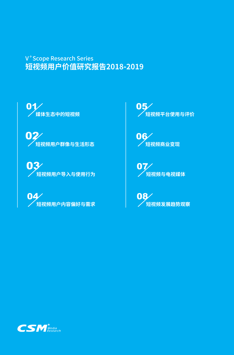 CSM媒介研究：短视频用户价值研究报告2018-2019.pdf 第2页