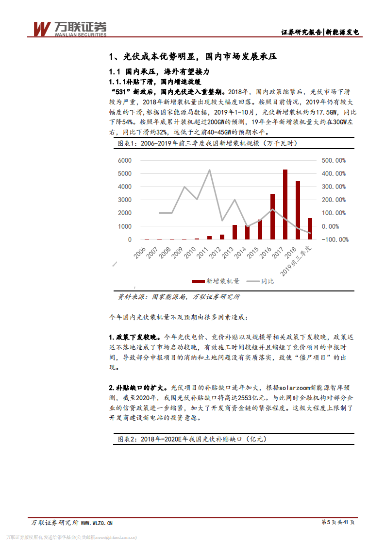 电新行业2020年投资策略报告（下）：光伏海内外预期均改善，风电抢装盛宴勿缺席.pdf 第5页