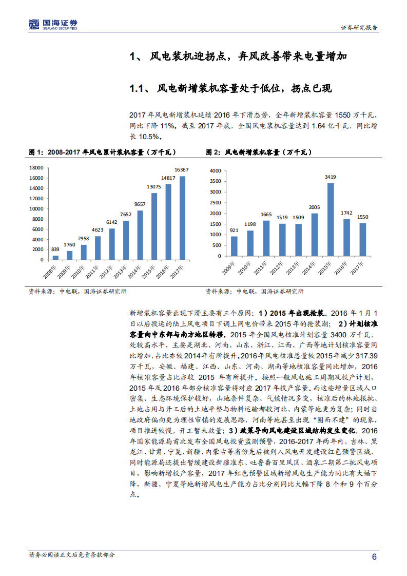 风电运营行业深度报告：弃风改善可持续，存量项目趋势向好.pdf 第6页