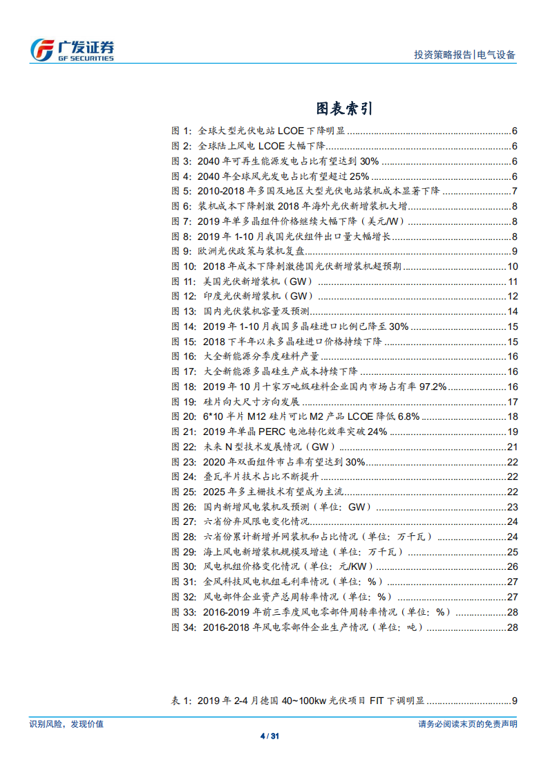 新能源行业2020年度策略：展望光伏趋势向上，看好风电景气持续.pdf 第4页