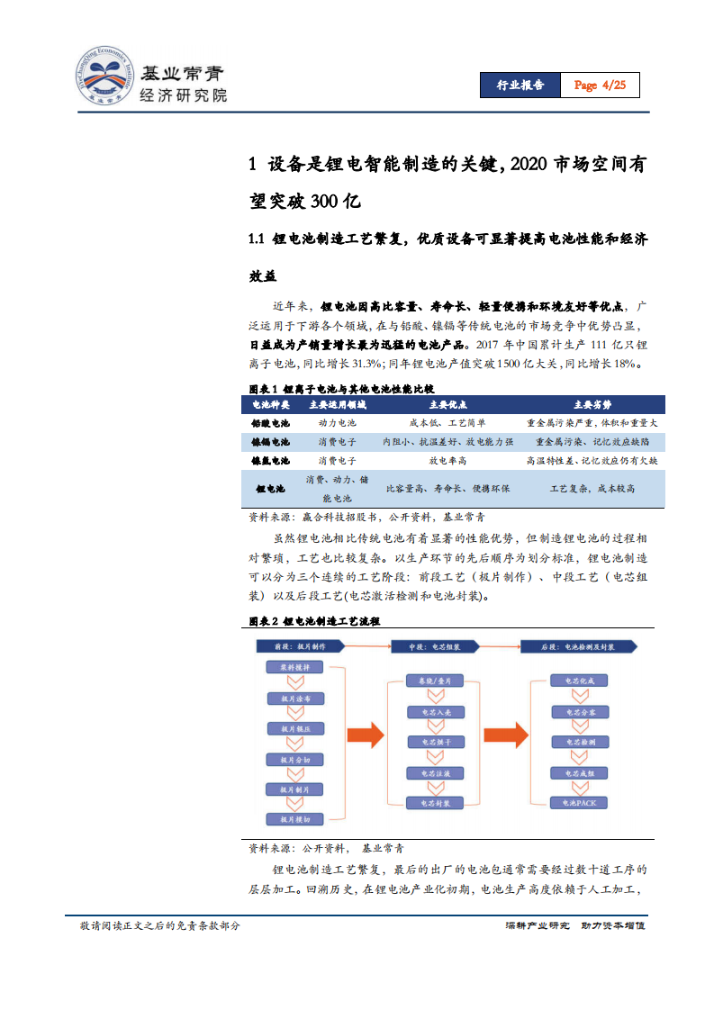 锂电池设备行业专题报告：设备技术构筑竞争壁垒，整线和专一双模式扩张各领风骚.pdf 第4页