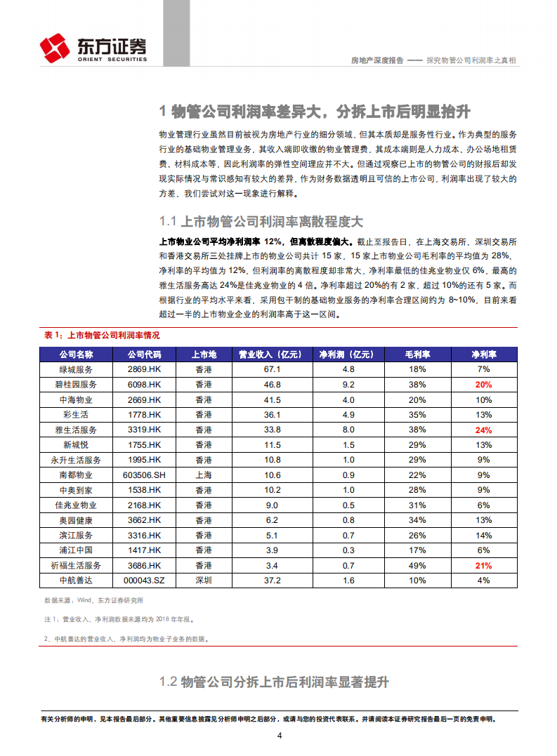 物业管理行业系列报告之二：探究物管公司利润率之真相.pdf 第4页