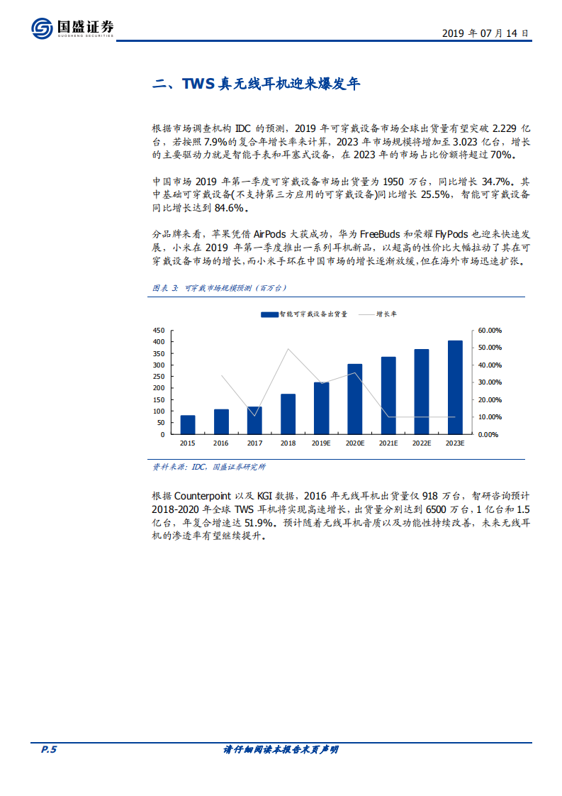 电子行业专题研究：TWS无线耳机推动上游超预期.pdf 第5页