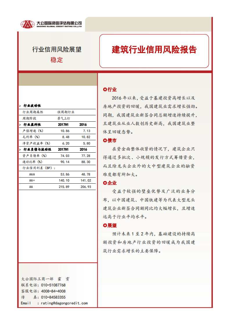 建筑行业信用风险报告.pdf 第1页