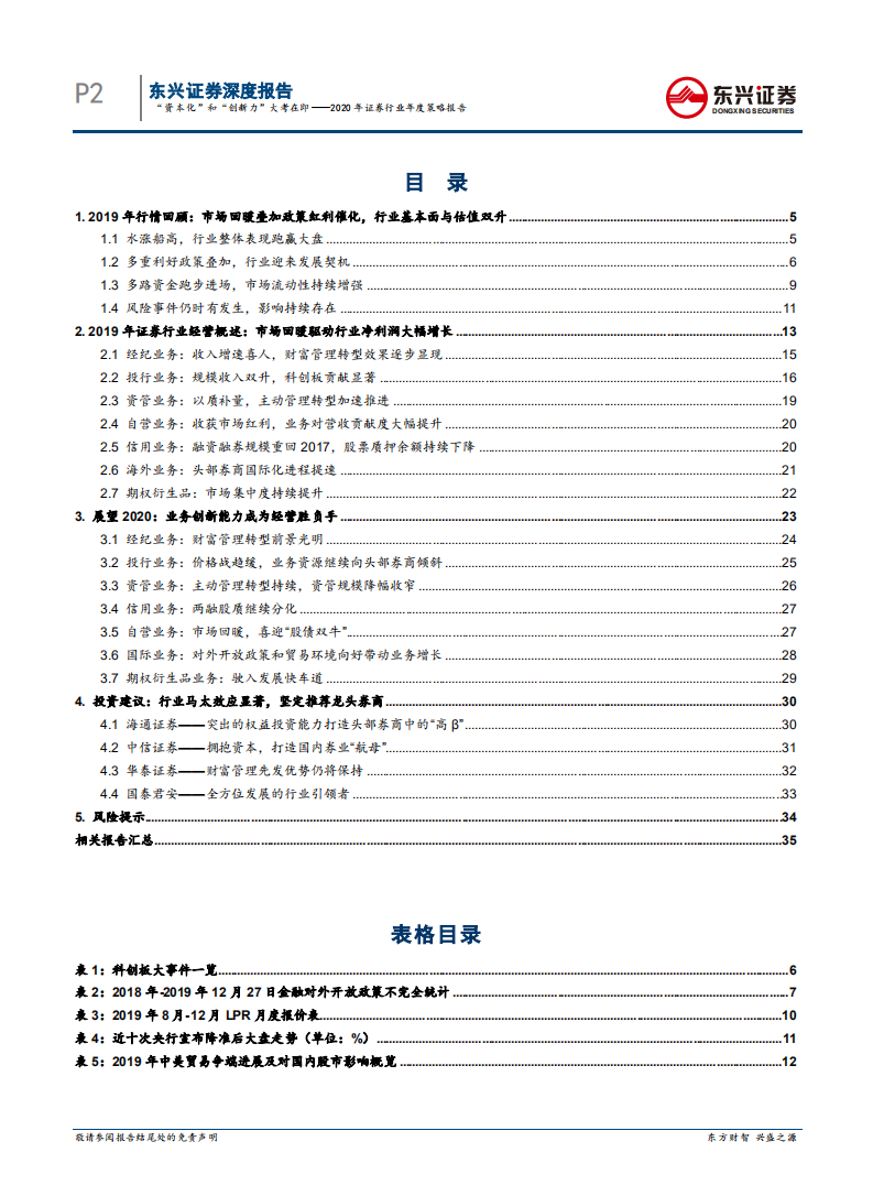 2020年证券行业年度策略报告：&ldquo;资本化&rdquo;和&ldquo;创新力&rdquo;大考在即.pdf 第2页