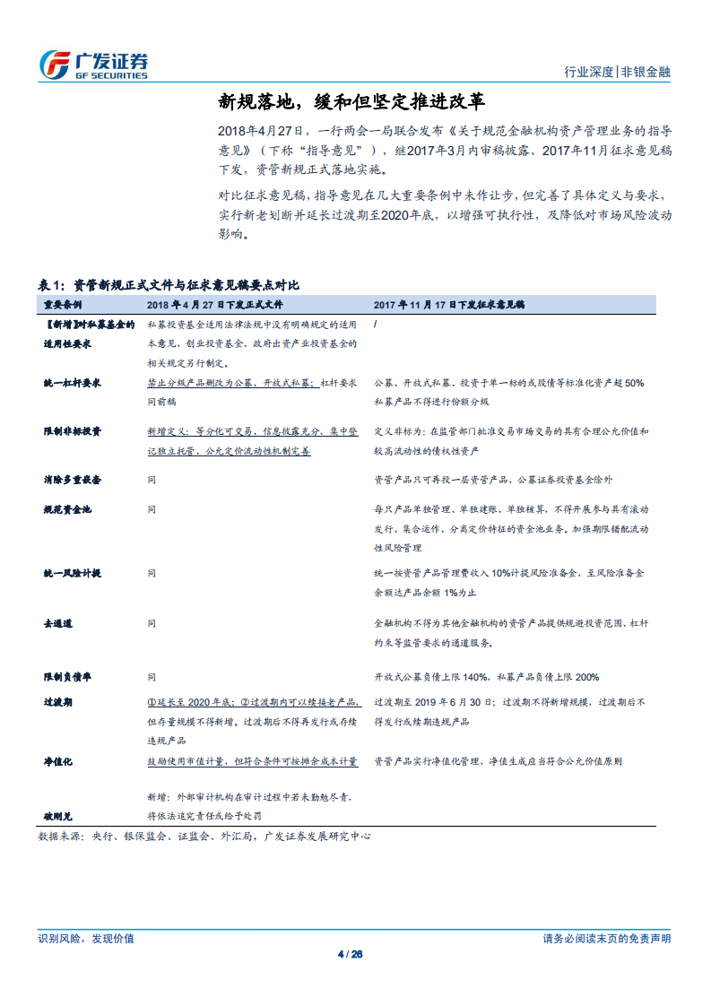 非银金融行业：资管新规落地，缓和而坚定推进改革.pdf 第4页