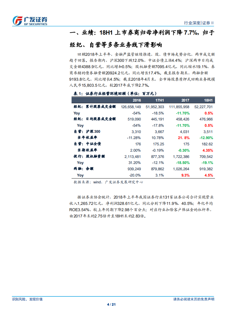证券行业2018年中报总结：市场集中度加速提升，机构客户贡献超额收益.pdf 第4页