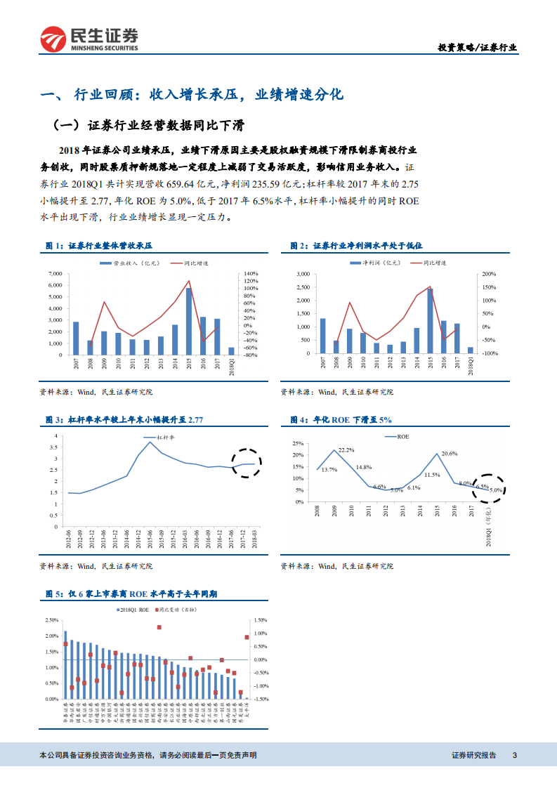 证券行业2018年中期投资策略：经营环境收中有放，优质资源倾斜大型券商.pdf 第3页