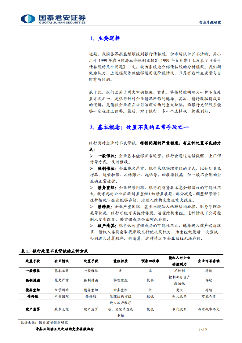 不良资产管理行业系列之四：用期权思维看待银行债转股收益.pdf 第3页
