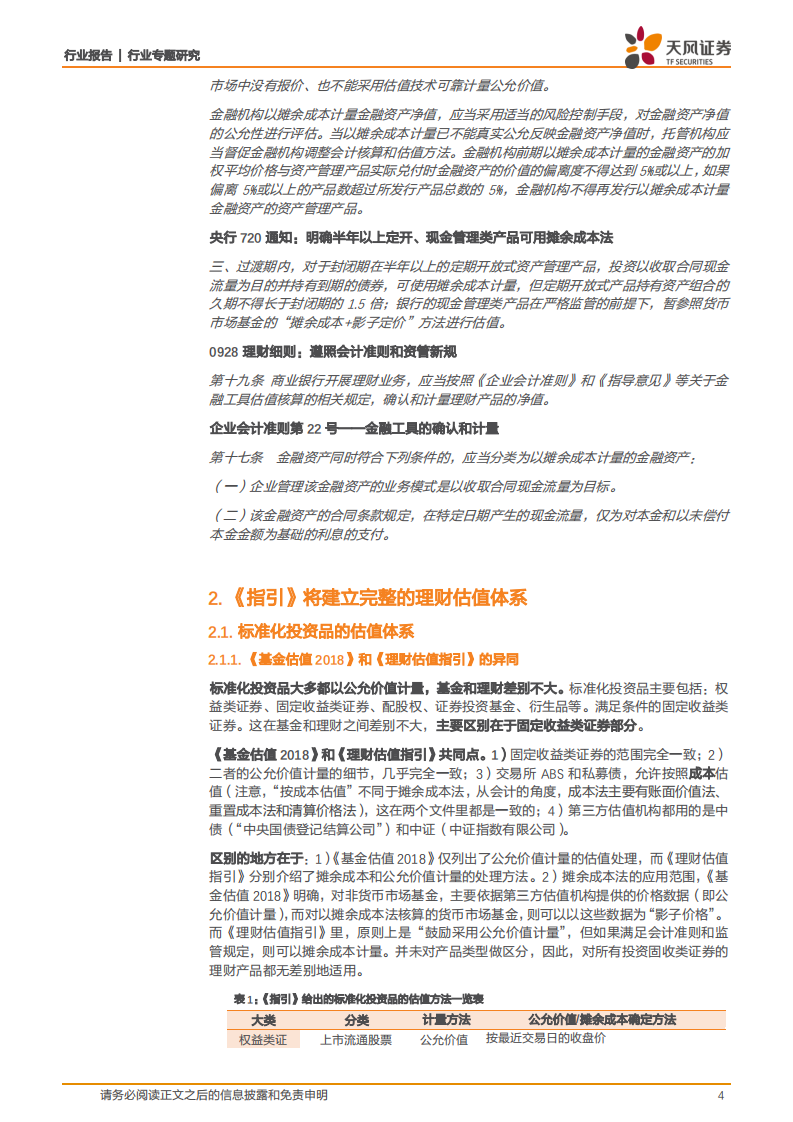 评银行业协会《指引》：银行理财将如何做估值？.pdf 第4页