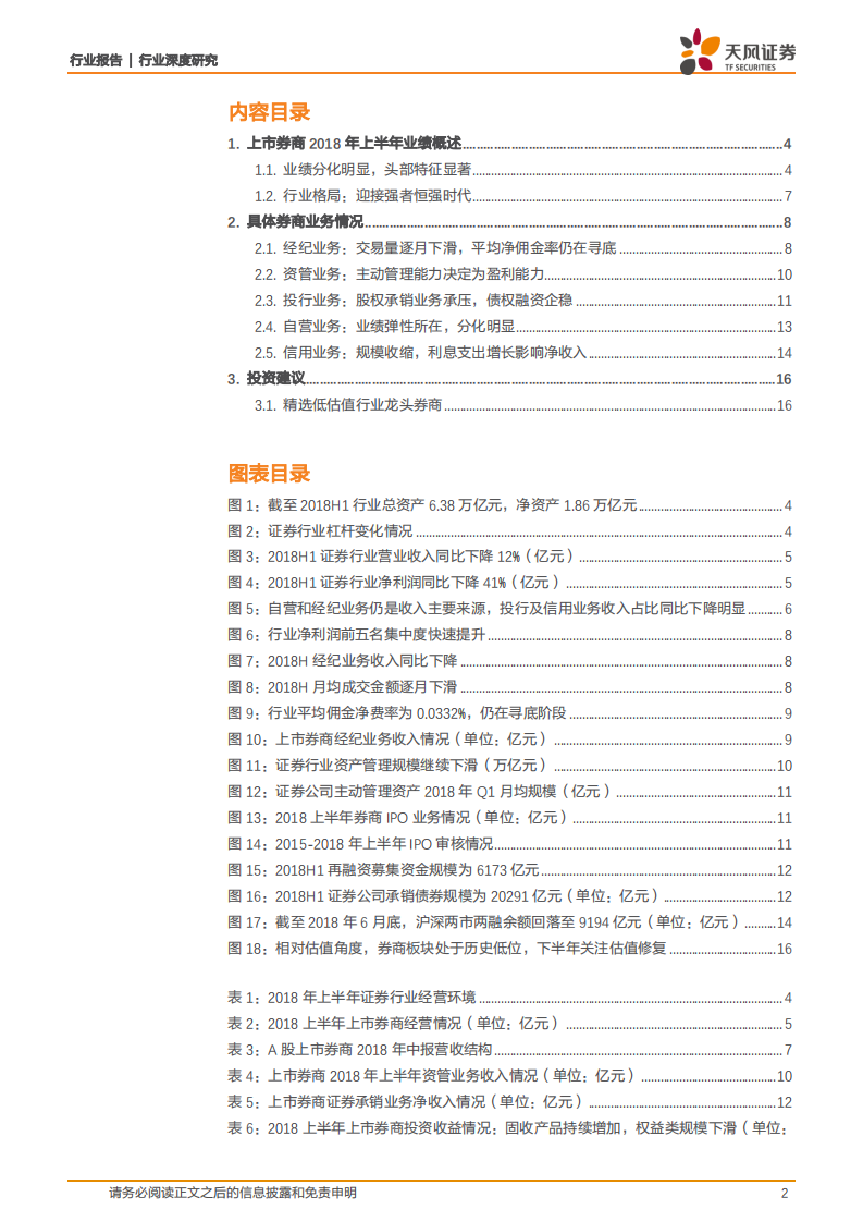 证券行业深度研究：市场持续回调，券商业绩分化明显.pdf 第2页