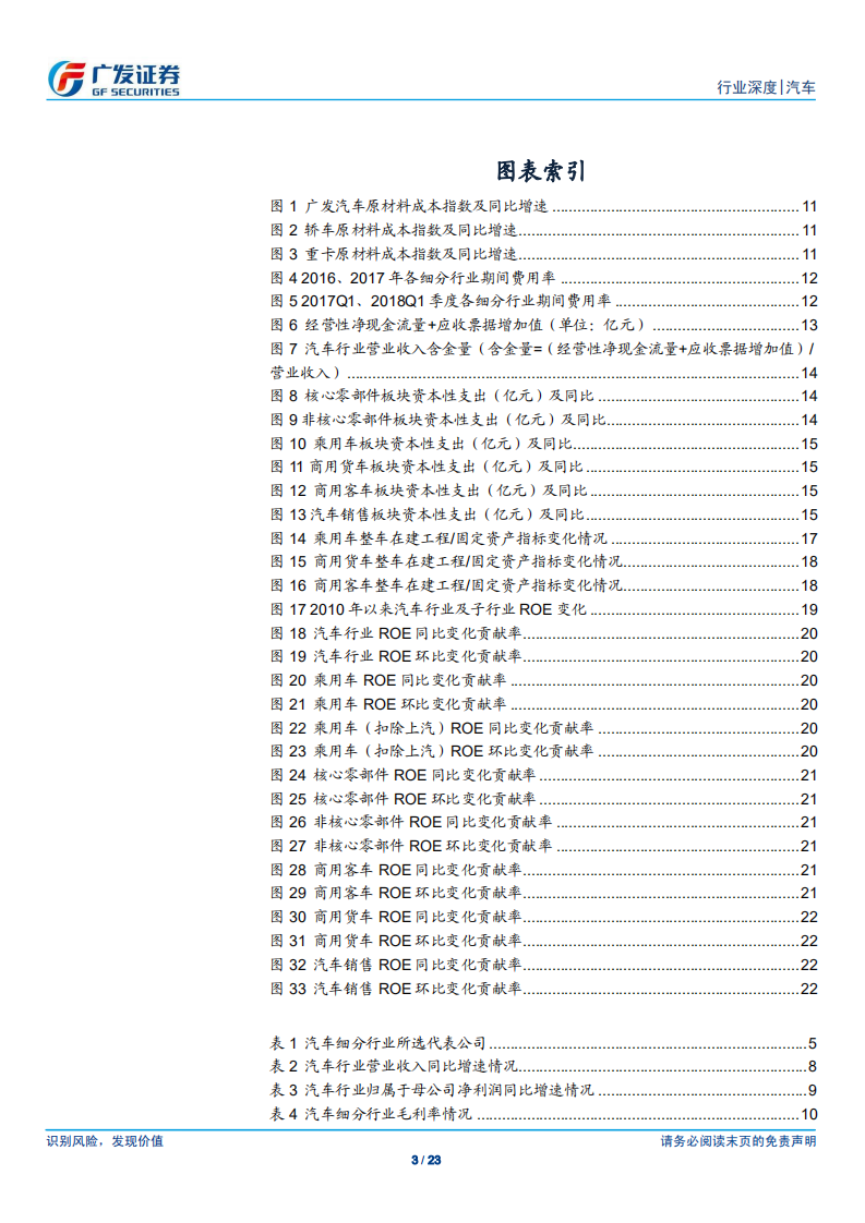 汽车及汽车零部件行业：年报及18年1季报：乘用车板块盈利持续分化，重卡产业链业绩亮眼.pdf 第3页