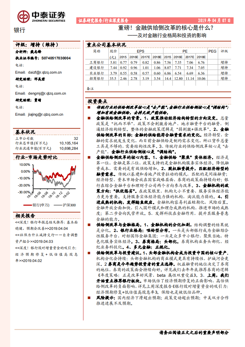 重磅！金融供给侧改革的核心是什么？&mdash;&mdash;及对金融行业格局和投资的影响.pdf 第1页