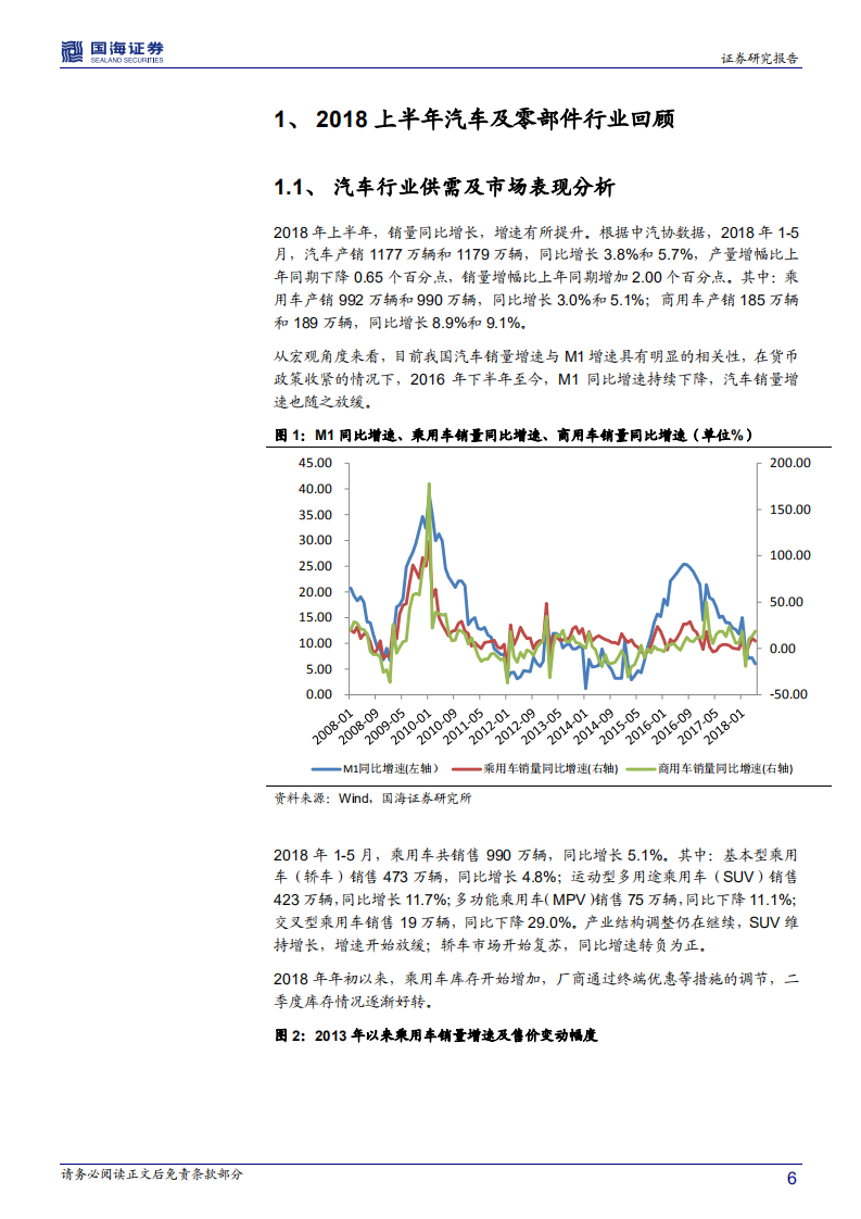 汽车行业2018年中期策略：行业增速趋于平缓，无碍零部件持续成长.pdf 第6页