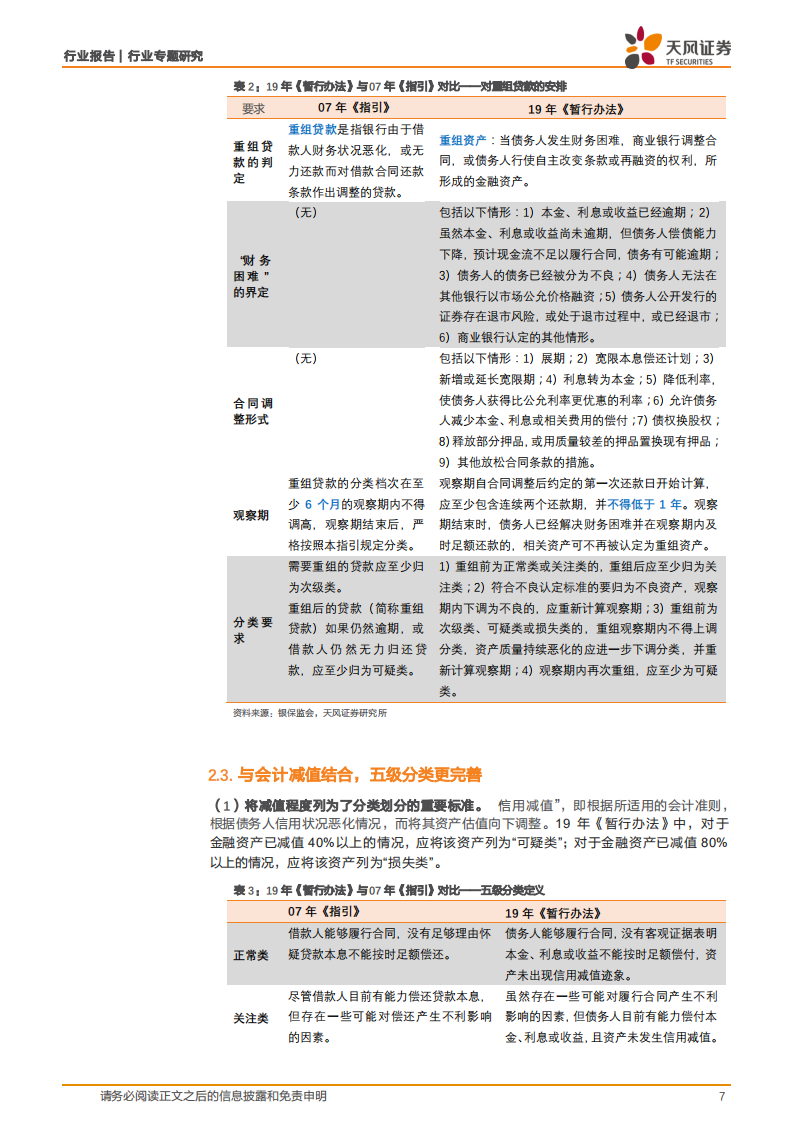 银行行业专题研究：从不良贷款到不良资产，拨备计提压力或升高.pdf 第7页
