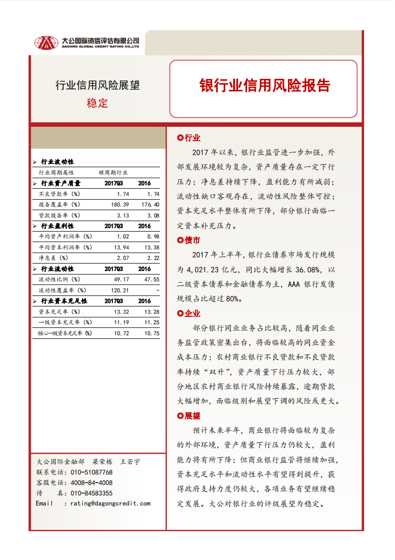 银行业信用风险报告.pdf 第1页
