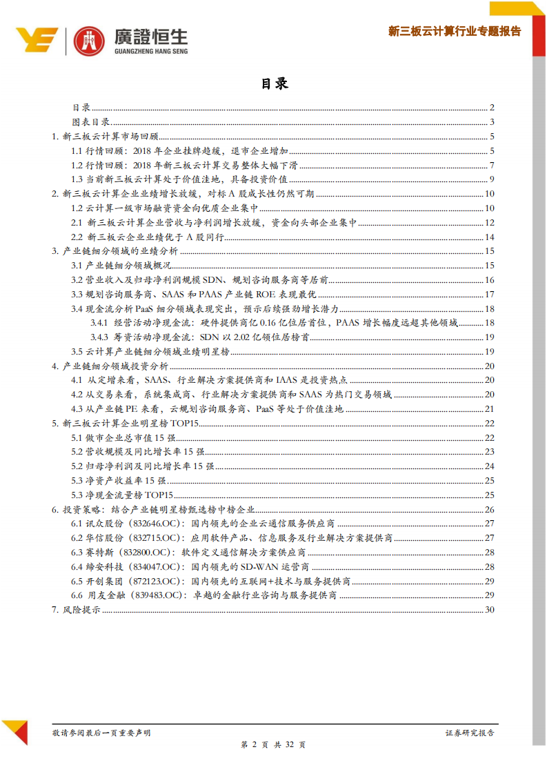 新三板云计算行业专题报告：规模&ldquo;瘦身&rdquo;下价值凸显，聚焦优质赛道白马企业.pdf 第2页