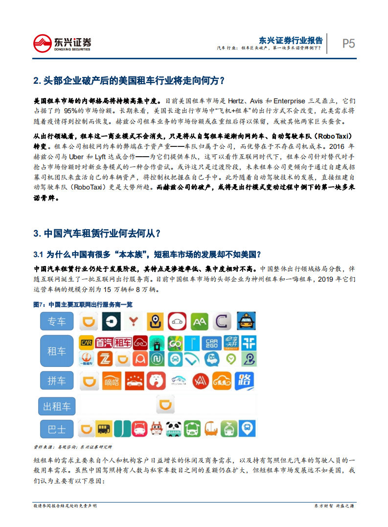 汽车后市场系列报告之（三）：汽车行业：租车巨头破产，第一块多米诺骨牌倒下？.pdf 第5页
