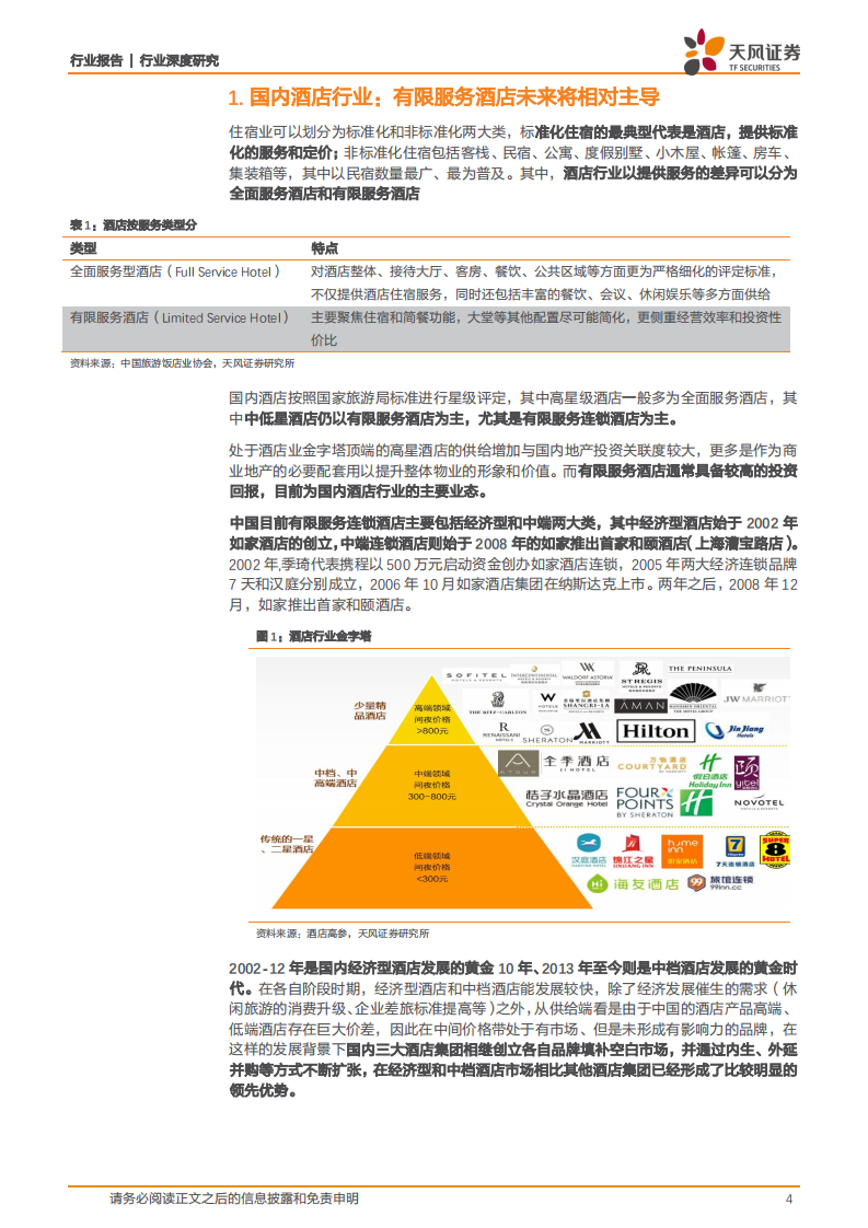 酒店行业深度研究：重视成长，弱化周期，行业头部集中化趋势显著.pdf 第4页