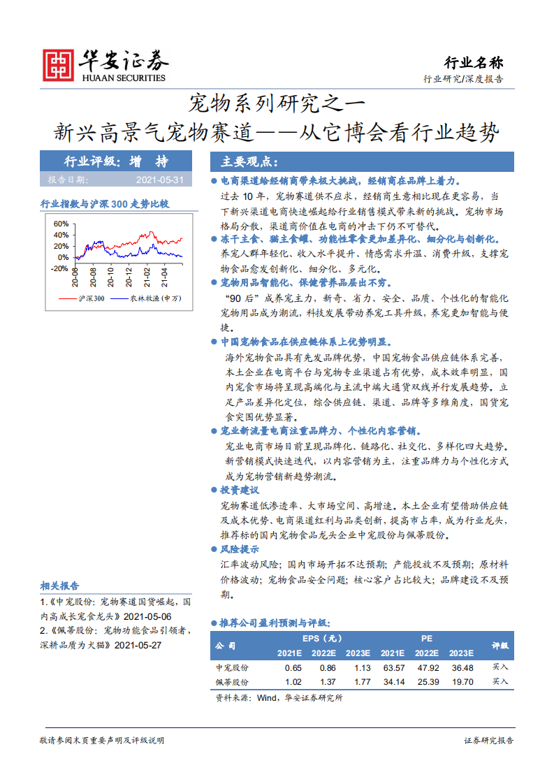 宠物系列研究之一：新兴高景气宠物赛道&mdash;&mdash;从它博会看行业趋势.pdf 第1页