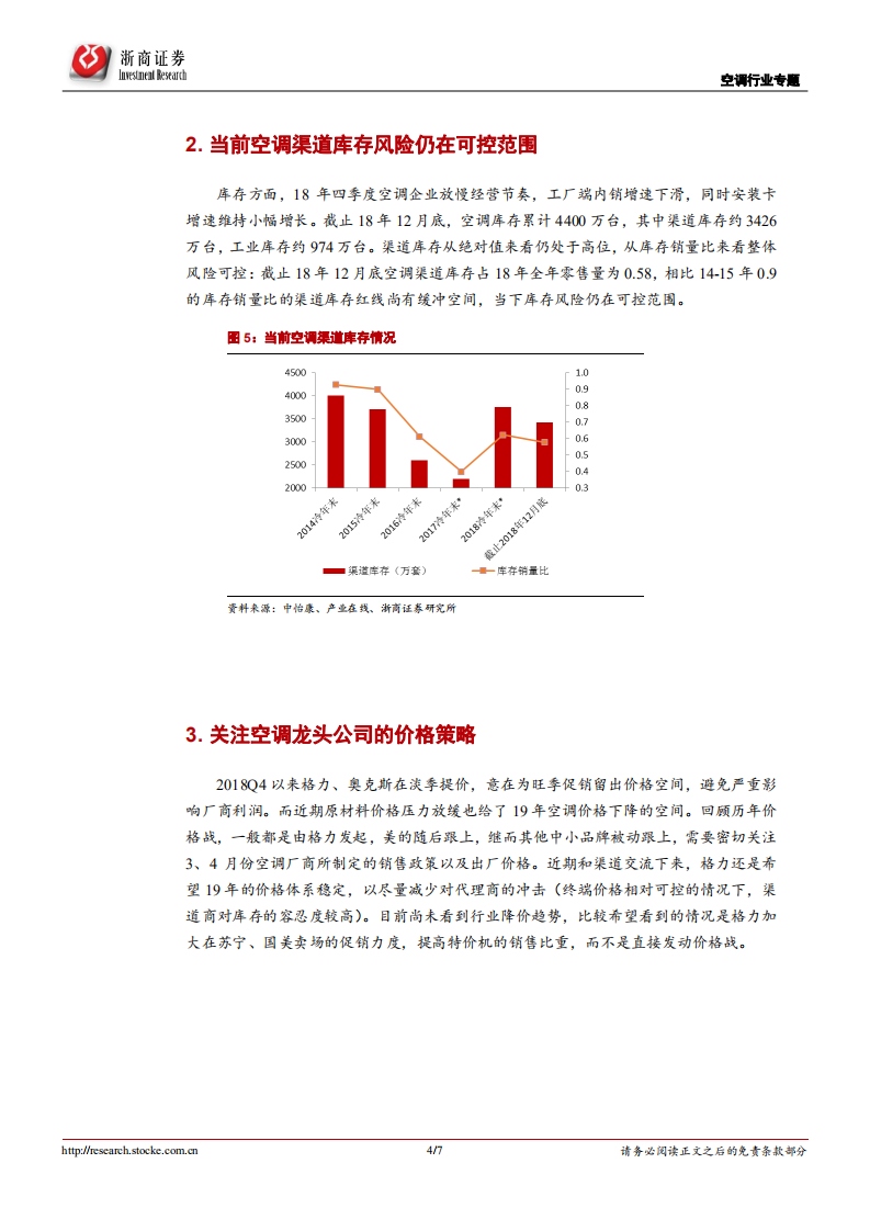 空调行业专题报告：空调库存风险可控，重点关注龙头价格策略.pdf 第4页