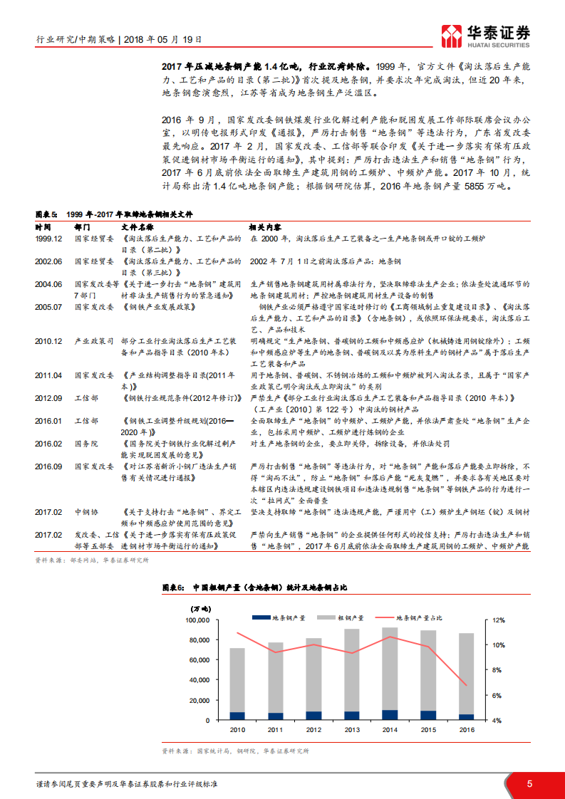 钢铁行业2018年中期策略报告：制造业投资或崛起，利好普钢特钢.pdf 第5页