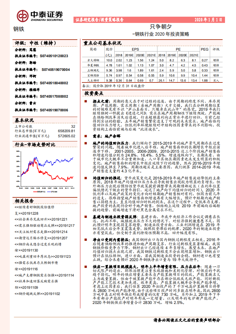 钢铁行业2020年投资策略：只争朝夕.pdf 第1页