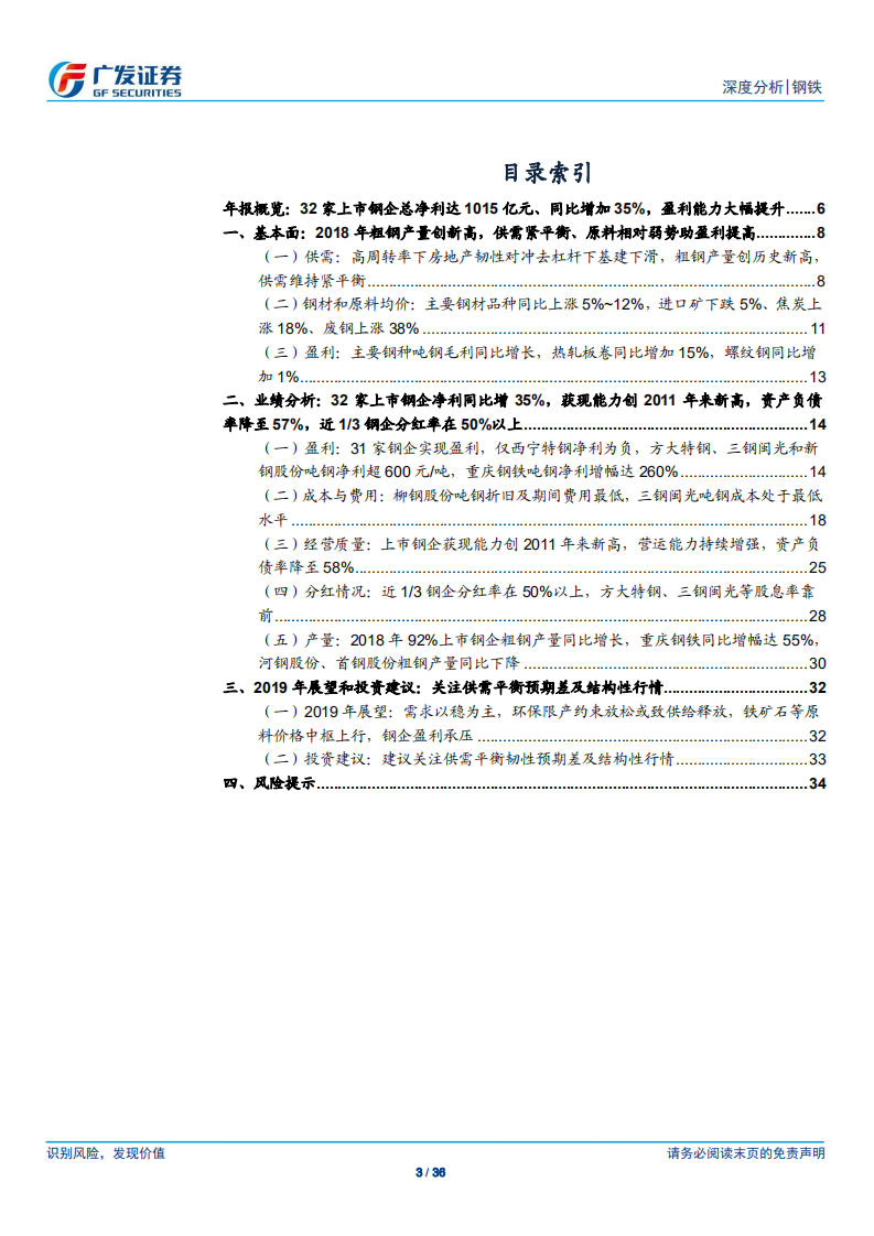 钢铁行业财务分析系列之十三：2018年年报.pdf 第3页