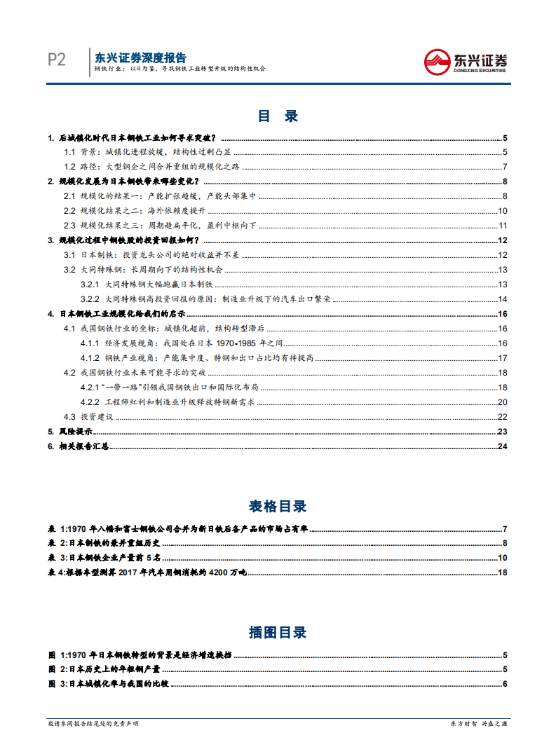 钢铁行业海外对标系列之日本篇：以日为鉴，寻找钢铁工业转型升级的结构性机会.pdf 第2页