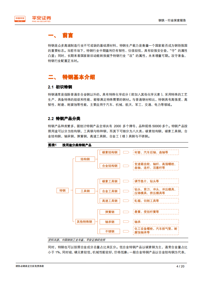 钢铁行业品种结构调整专题报告：特钢专题：攻守兼备，特钢配置正当时.pdf 第4页