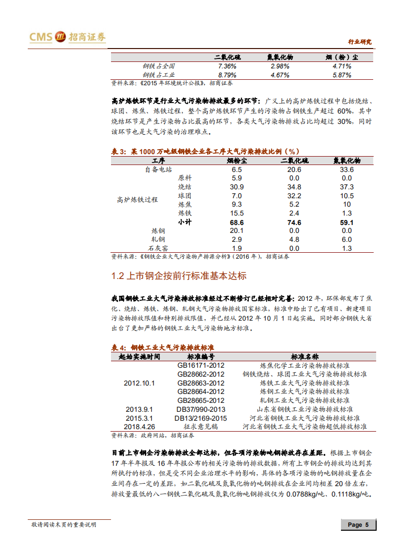 钢铁行业专题报告：超低排放改造呼之欲出，落后产能加速出清.pdf 第5页
