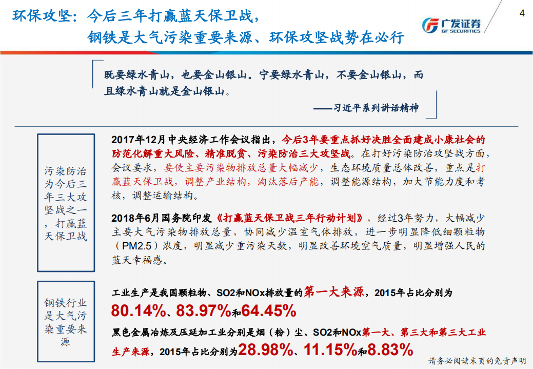 环保高压下的钢铁：去产能、弱化供给弹性促供需紧平衡，建议持续关注行业周期性削弱背景下估值修复机会.pdf 第4页