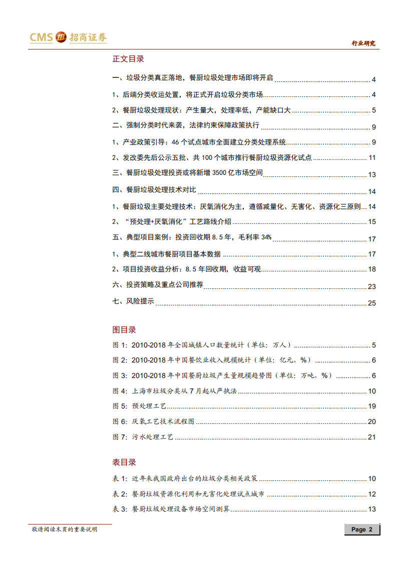 环保行业专题报告：垃圾分类系列报告之餐厨垃圾终端处理.pdf 第2页