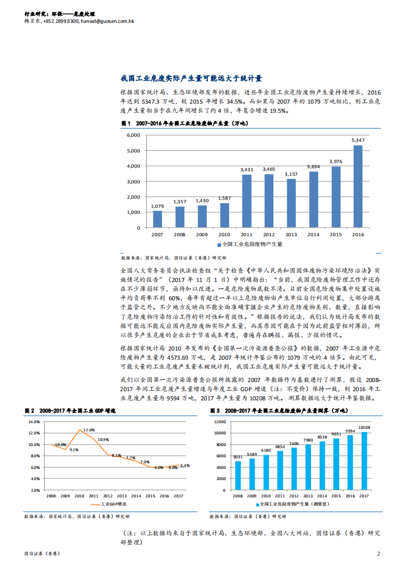 危废处理行业投资策略：监管执法趋严，高速增长在即.pdf 第2页