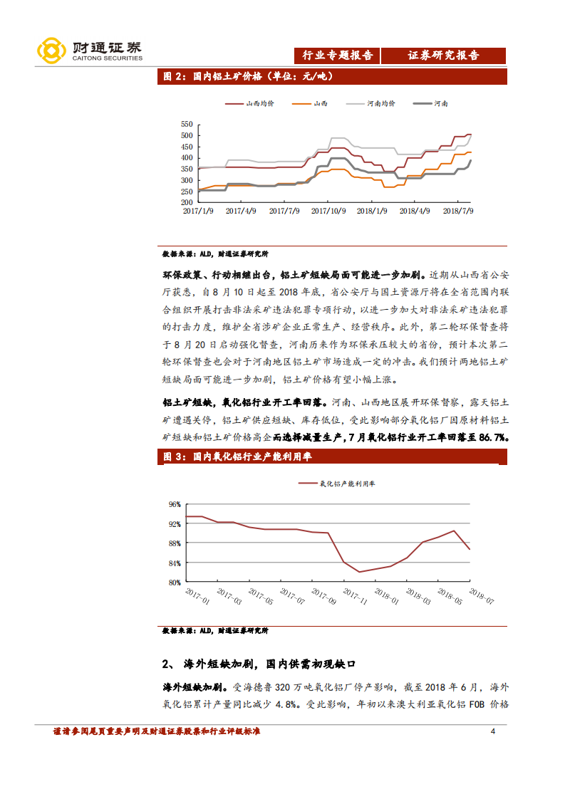 氧化铝行业专题报告：海内外短缺共振，氧化铝的上涨刚刚开始.pdf 第4页