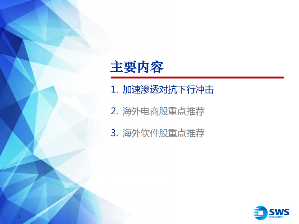 2019下半年海外TMT电商、软件行业投资策略：行业增速稳健，关注龙头和新秀.pdf 第2页