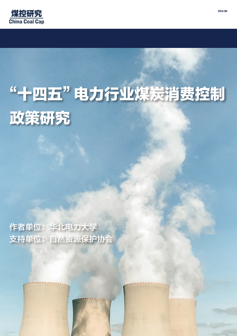 煤控研究：自然资源保护协会-&ldquo;十四五&rdquo;电力行业煤炭消费控制政策研究.pdf.pdf 第1页