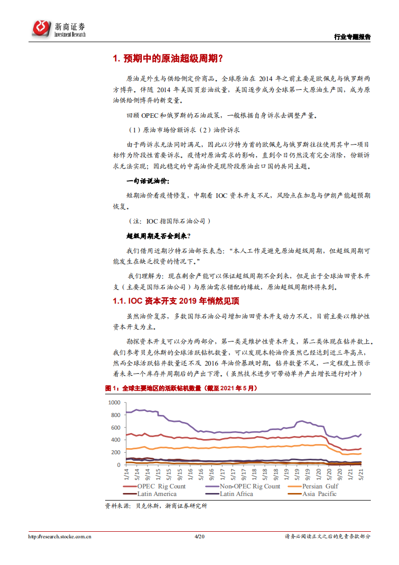 石油开采行业专题报告：全球油田资本开支见顶，中国油田有望跑赢全球！.pdf 第4页