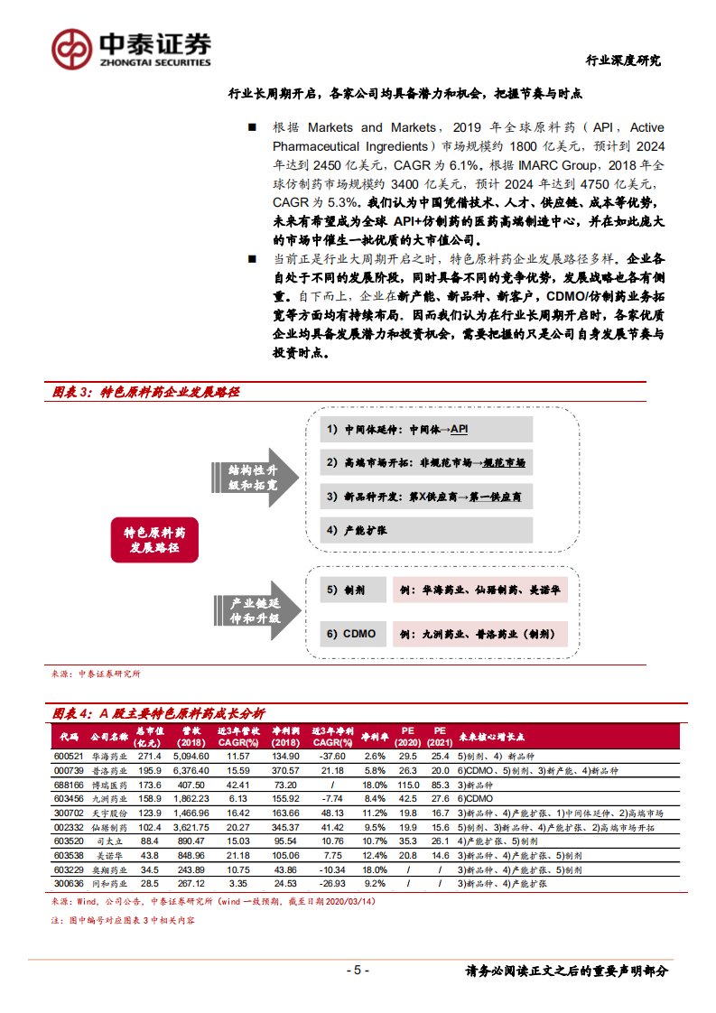 重申特色原料药行业中长期发展逻辑：3-5年高速成长开启，医药高端制造长周期崛起.pdf 第5页