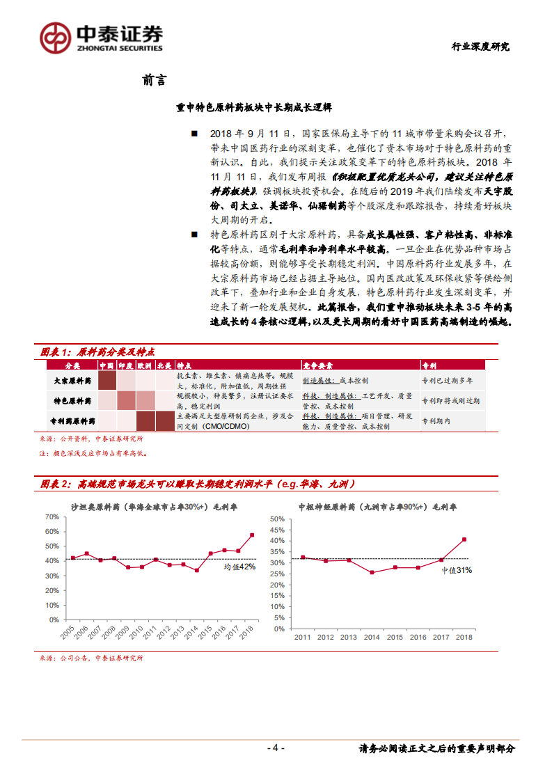 重申特色原料药行业中长期发展逻辑：3-5年高速成长开启，医药高端制造长周期崛起.pdf 第4页