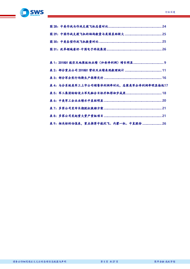 国防军工行业2018年下半年投资策略：双线作战，军工配置正当时.pdf 第5页