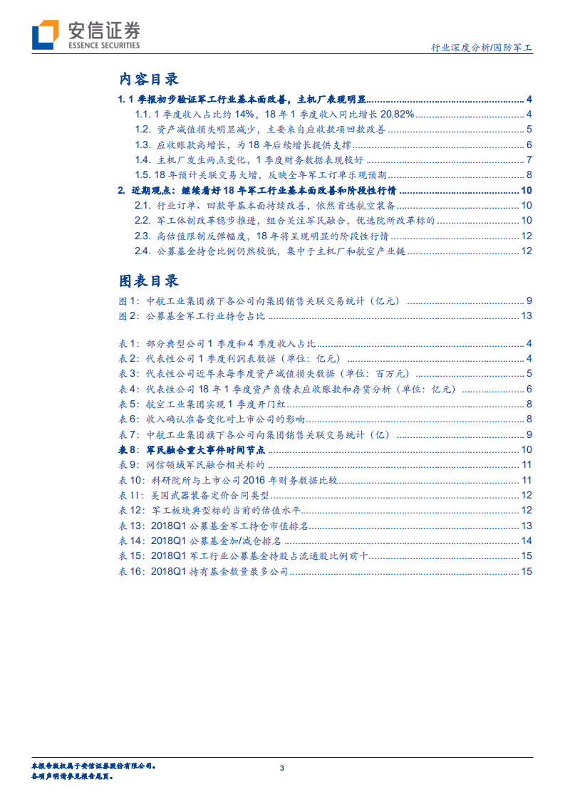 国防军工行业深度分析：一季报显示军工行业基本面改善，依旧首选航空装备.pdf 第3页