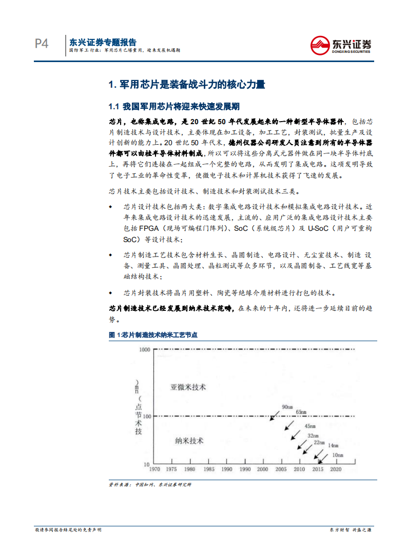国防军工行业专题报告：军用芯片已堪重用，迎来发展机遇期.pdf 第4页