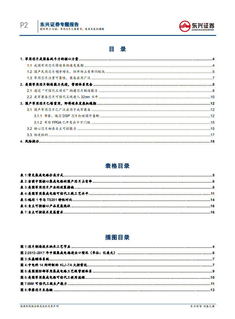 国防军工行业专题报告：军用芯片已堪重用，迎来发展机遇期.pdf 第2页